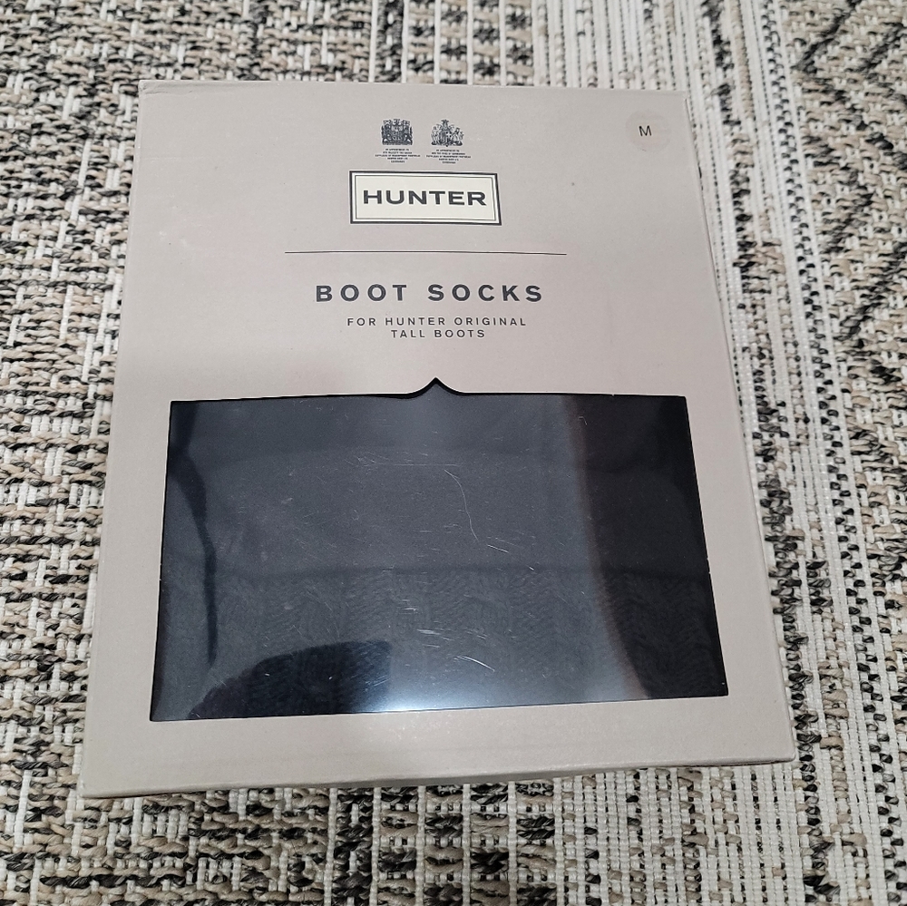 Hunter Boot socks Mini Cable sock tall Size M